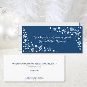 Wishing You a Season of Growth, Joy Blue Flat Card