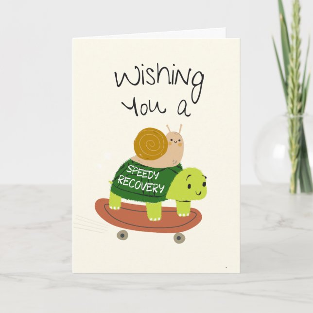 Wishing you a speedy recovery  card (Front)