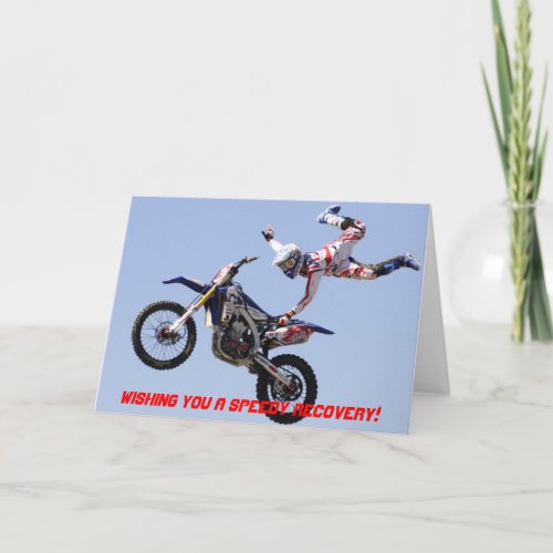Wishing you a speedy recovery motocross card