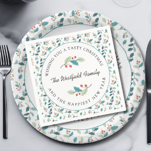 Wishing You a Tasty Christmas Holiday Party Napkins