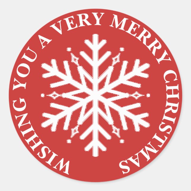 Wishing you a very Merry Blue Christmas Stickers (Front)