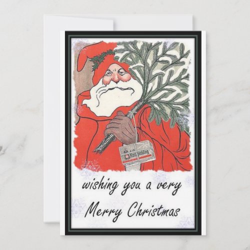 Wishing You A Very Merry Christmas Holiday Card