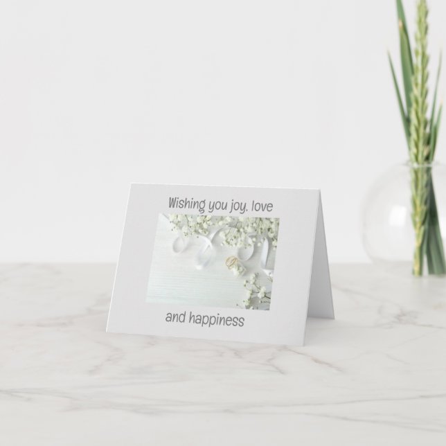 WISHING YOU A VERY "NICE HONEYMOON" NEWLYWEDS CARD (Front)