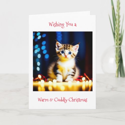 Wishing You a Warm and Cuddly Christmas Card