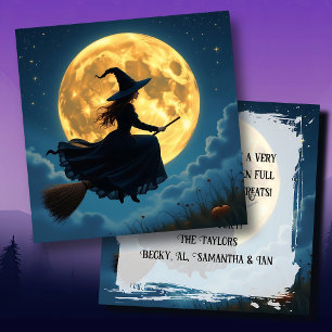 Wishing You a Wicked Halloween   Witch Card