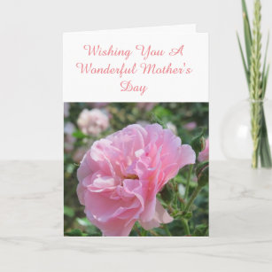 Wishing You A Wonderful Mother's Day Card
