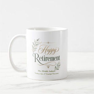 Wishing You A Wonderful Retirement Personalized Coffee Mug