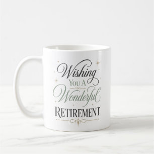 Wishing You A Wonderful Retirement Personalized Coffee Mug