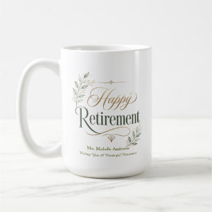 Wishing You A Wonderful Retirement Personalized Coffee Mug