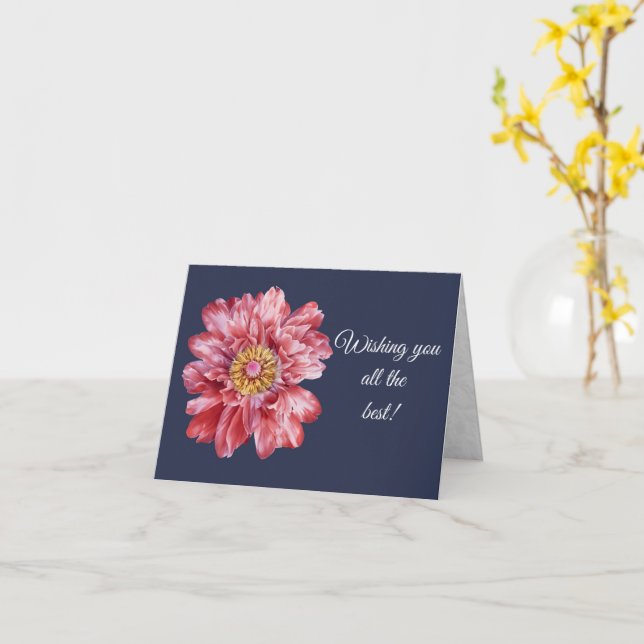 Wishing you all the best greeting card (Yellow Flower)