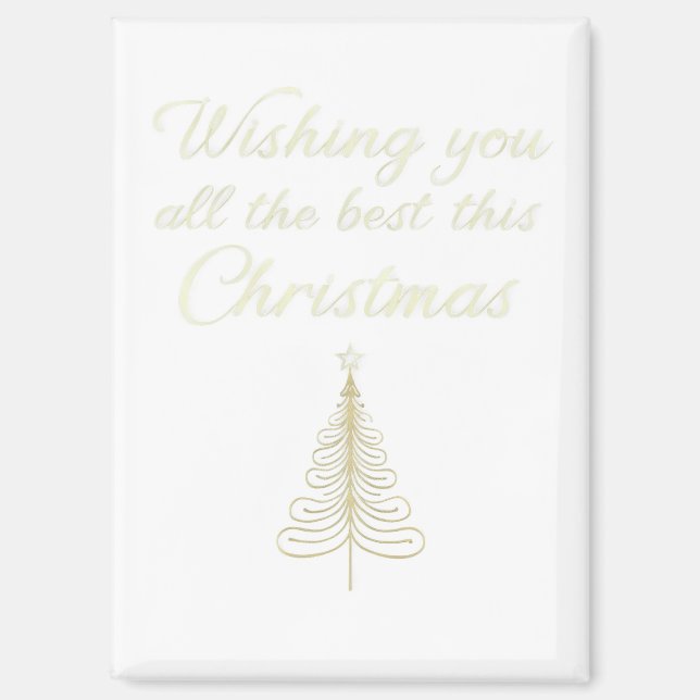 Wishing you all the best this christmas  magnet (Front)