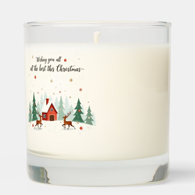 Wishing you all the best this christmas  scented candle (Front)