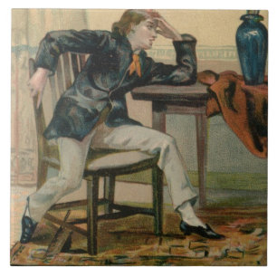 Wishing You An Utterly Charming Time, Victorian Ch Ceramic Tile