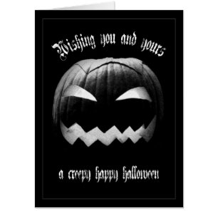 Wishing you and yours a creepy happy Halloween Car Card