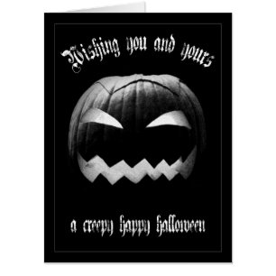 Wishing you and yours a creepy happy Halloween Card