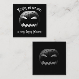Wishing you and yours a creepy happy Halloween Not Note Card