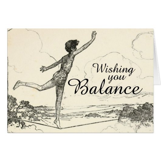 Wishing You Balance During This Uncertain Time Cards (Front Horizontal)
