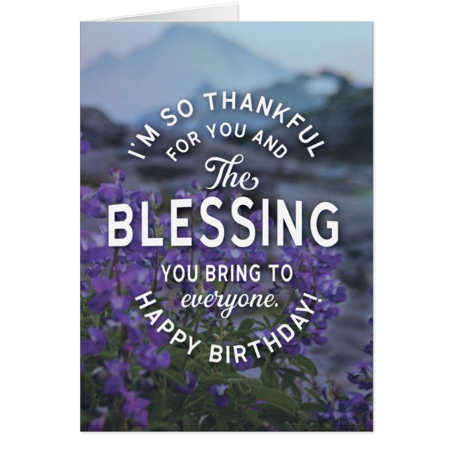 Wishing you Blessings on your Birthday and Always (Front)