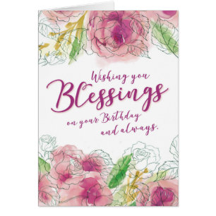 Wishing you Blessings on your Birthday and Always Cards