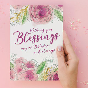 Wishing you Blessings on your Birthday and Always Cards