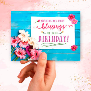 Wishing you Blessings on your Birthday Card