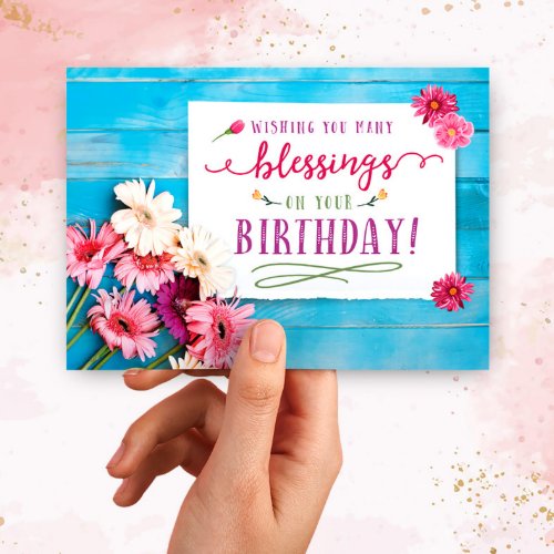 Wishing you Blessings on your Birthday Card