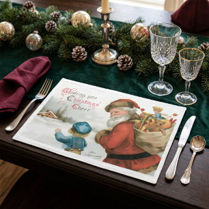 Wishing You Christmas Cheer by Ellen Clapsaddle Cloth Placemat