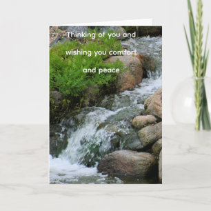 Wishing You Comfort and Peace Card