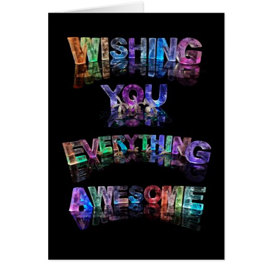 Wishing You Everything Awesome Cards (Front)