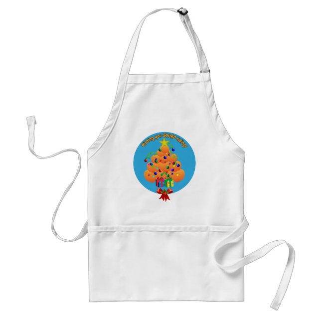 Wishing you Gourd Tidings Adult Apron (Front)