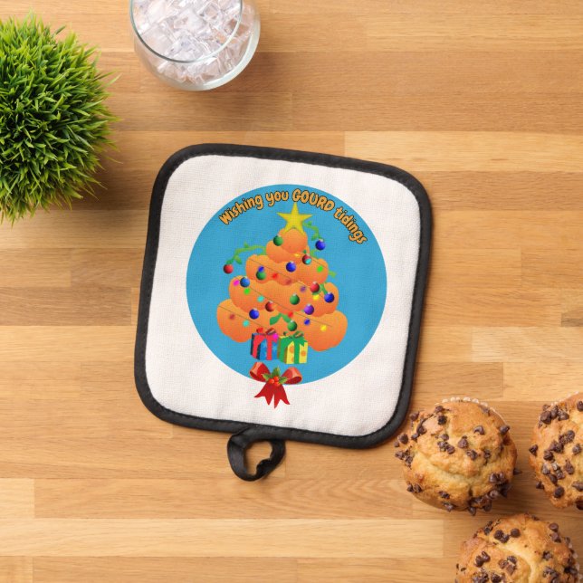 Wishing you Gourd Tidings Pot Holder (Top Down)