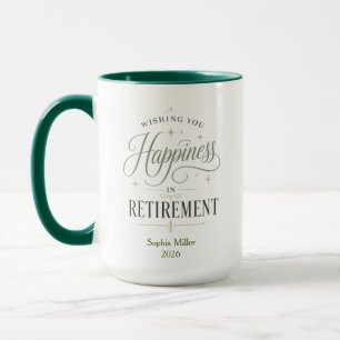 Wishing You Happiness In Retirement Personalized Mug
