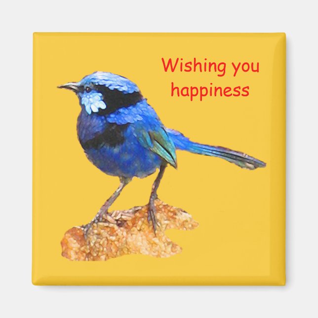 wishing you happiness magnet (Front)