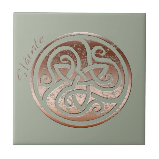 Wishing you Health- Slainte Ceramic Tile (Front)