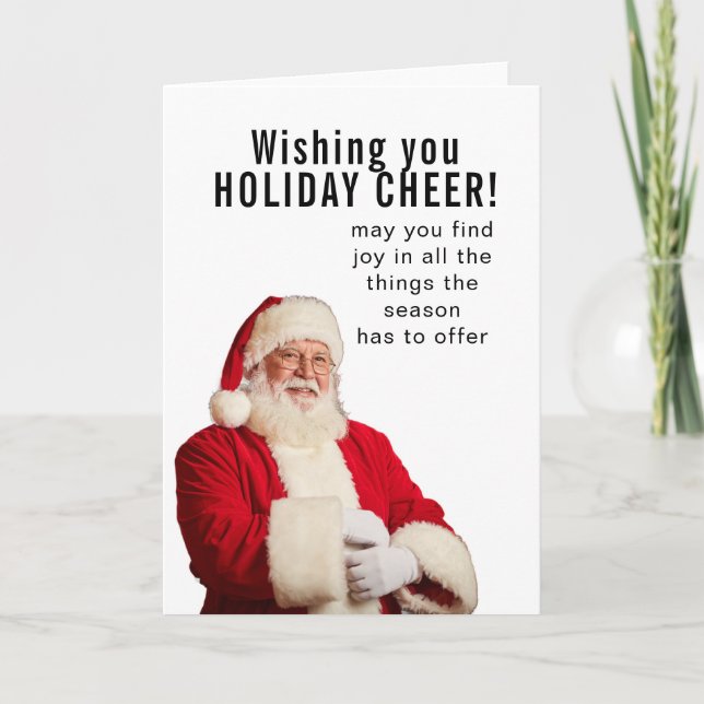 Wishing you HOLIDAY CHEER Card (Front)