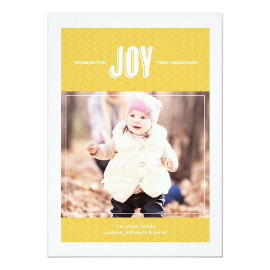Wishing You Joy - Holiday Photo Greeting Card