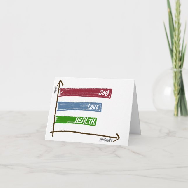 Wishing you joy, love, health greeting card (Front)