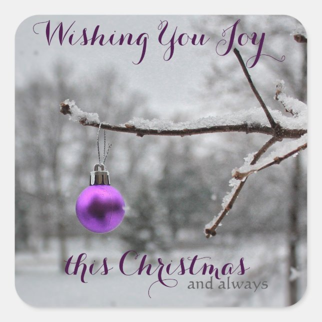 Wishing You Joy This Christmas Stickers (Front)