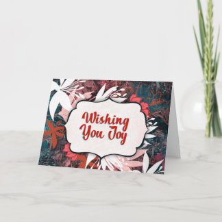 Wishing You Joy – Winter Floral Congratulations Card
