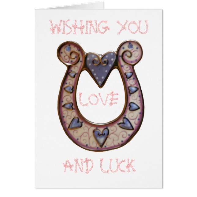 WISHING YOU, LOVE, AND LUCK CARDS (Front)