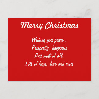 Wishing you love christmas postcards