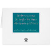 Wishing you Love Joy & Peace Greeting  Template (Back Horizontal)