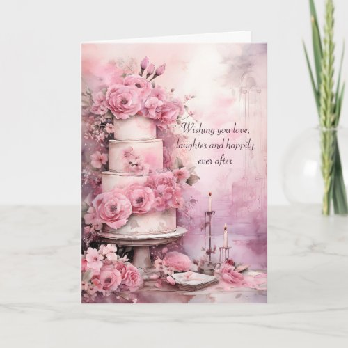 Wishing you love laughter and happily ever after card