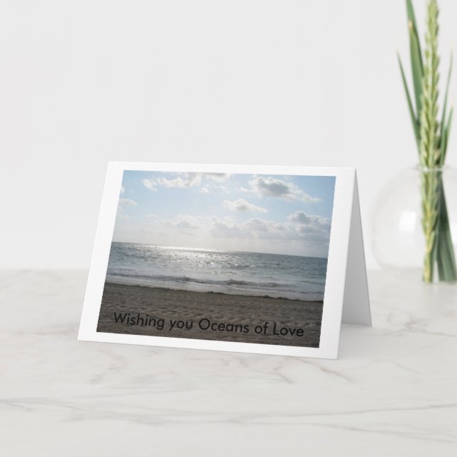Wishing you Oceans of Love Card (Front)