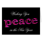 Wishing you peace in the new year (Front Horizontal)