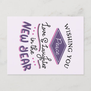 Wishing You Peace New Year Holiday Postcard