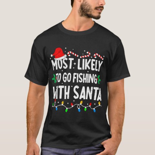 Wishing You Reel Nice Fishmas Funny Bass Fishing C T-Shirt