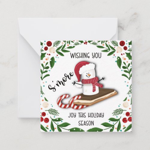 wishing you smore joy this holiday season note card