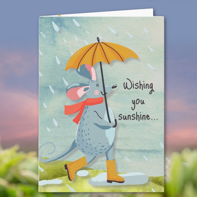 Wishing You Sunshine Through the Rain Inspiring Card (Creator Uploaded)