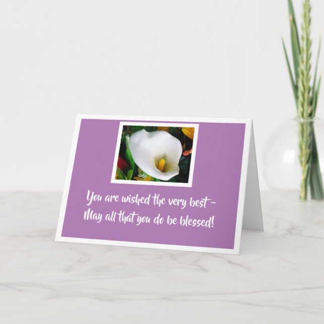 Wishing you the best card (Front)